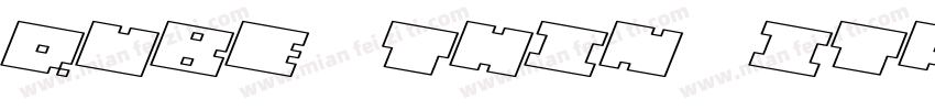 QUBE THIN ITALIC字体转换